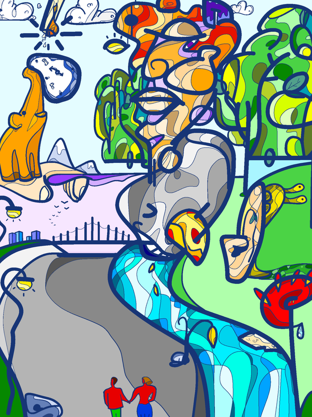 Walking into surrealism